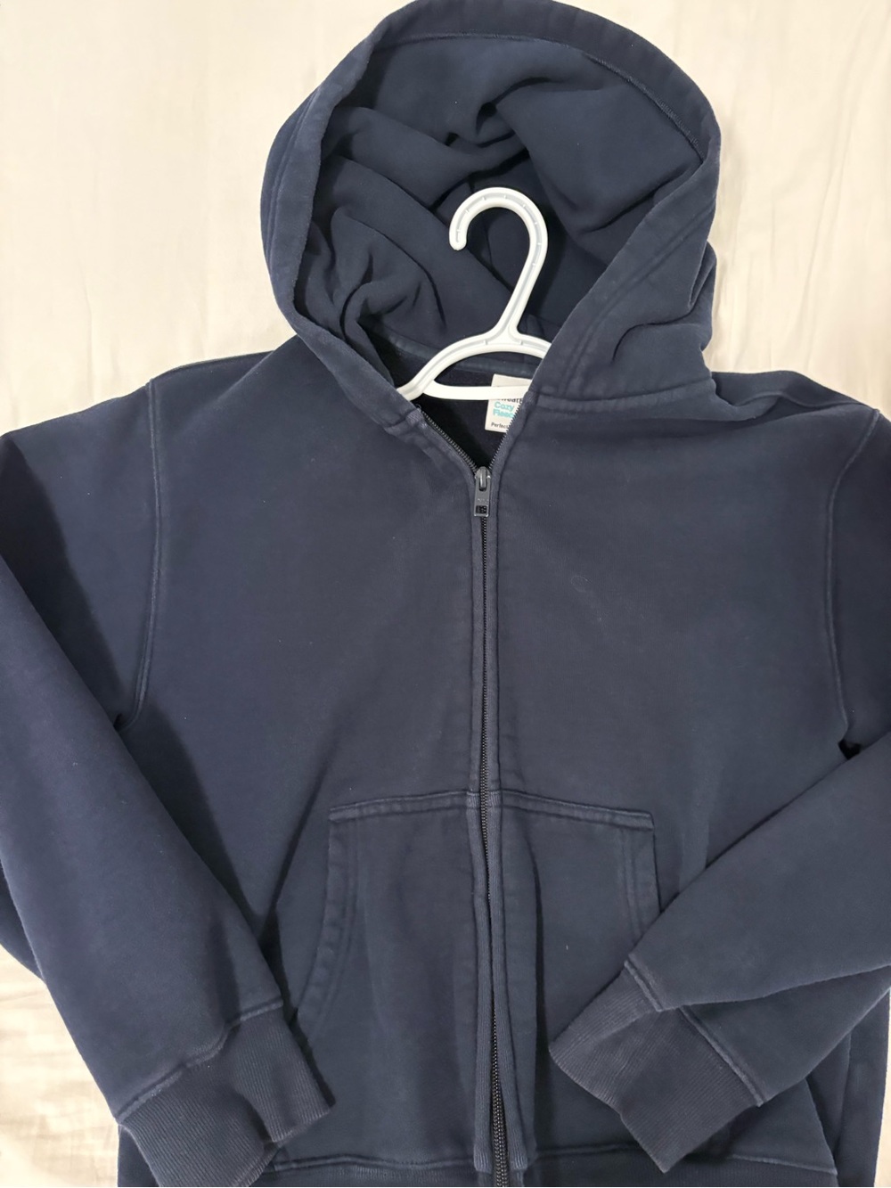 TNA Perfect Fit Navy Blue Cozy Fleece Zip Ip